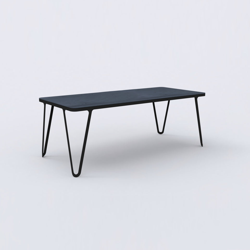 Loop Table / oak black stained